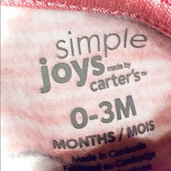 Carter’s 0-3 Mths Pk of 2 Footed Soft Sleepers NEW - Picture 3 of 4